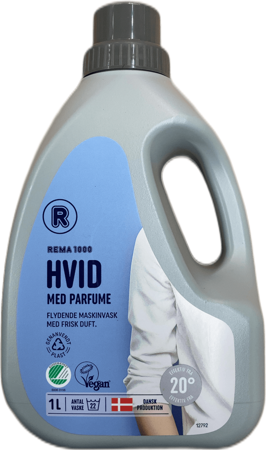 REMA 1000 hvít fljótandi þvottaefni fyrir þvottavél með ilmi 1000 ml