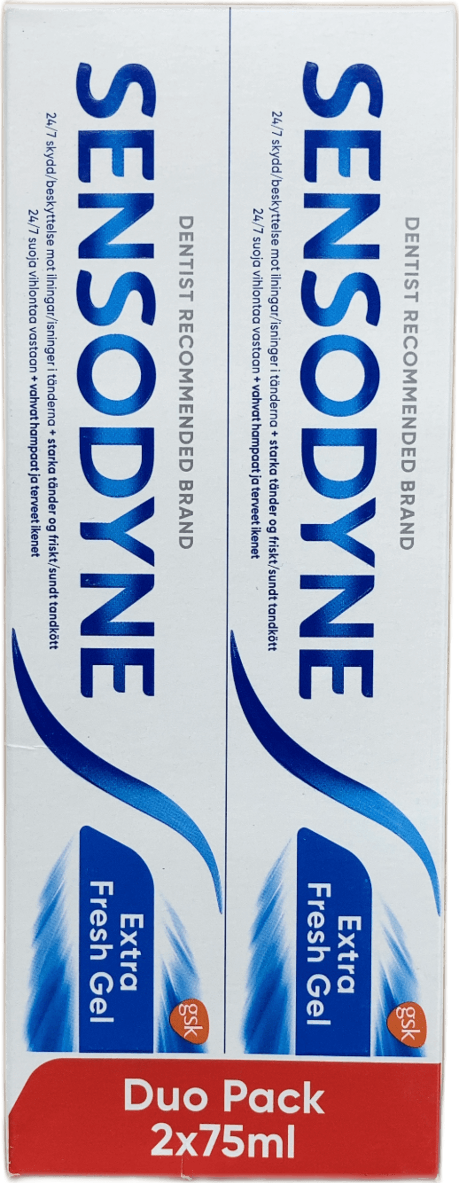 Sensodyne Extra Fresh Gel tvípakki 2 x 75 ml