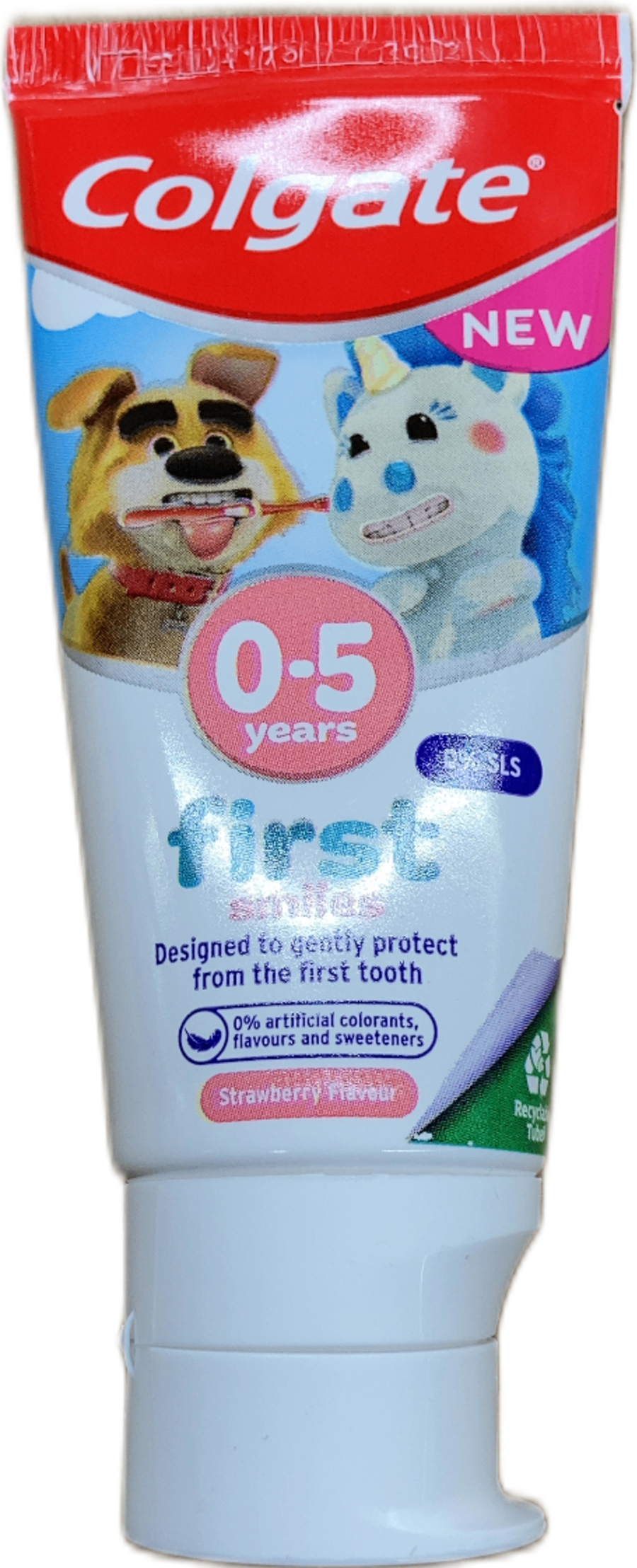 Colgate Kids jarðarberjatannkrem 0–5 ára, 50 ml