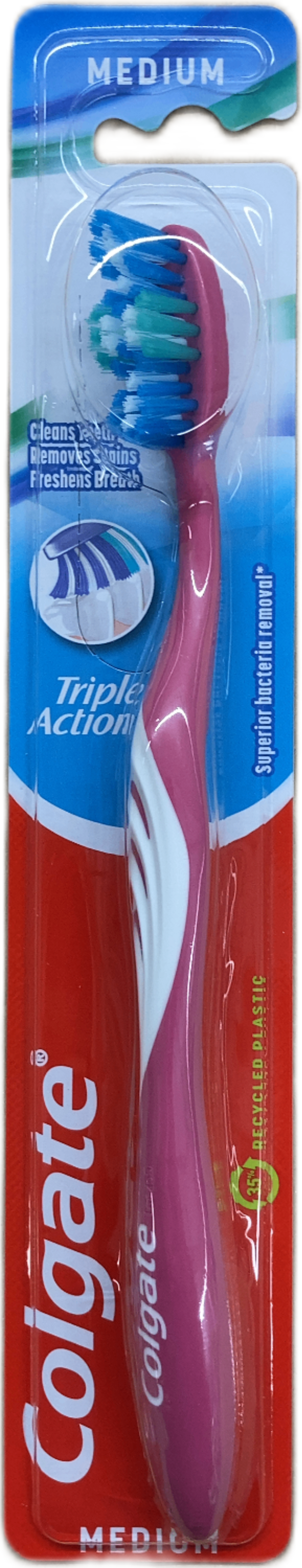 Colgate Triple Action tannbursti miðlungs 1 stk
