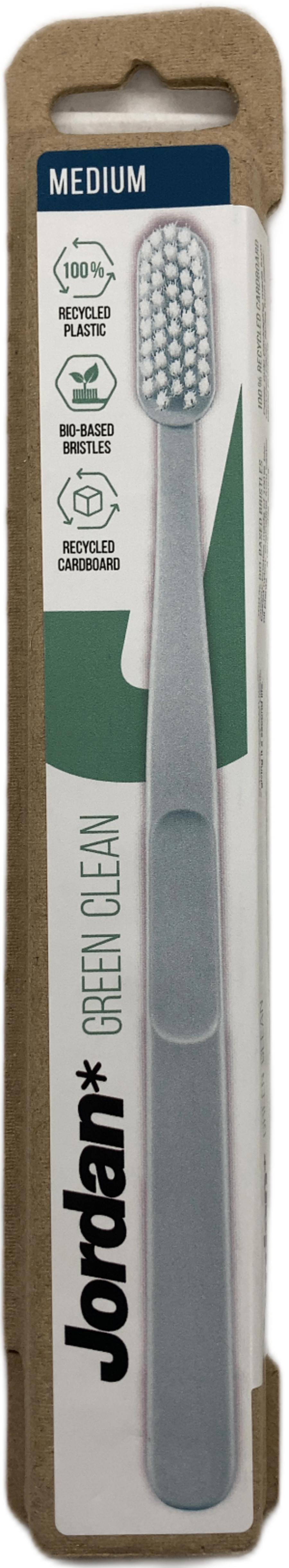Jordan Green Clean tannbursti miðlungs, 1 stk.