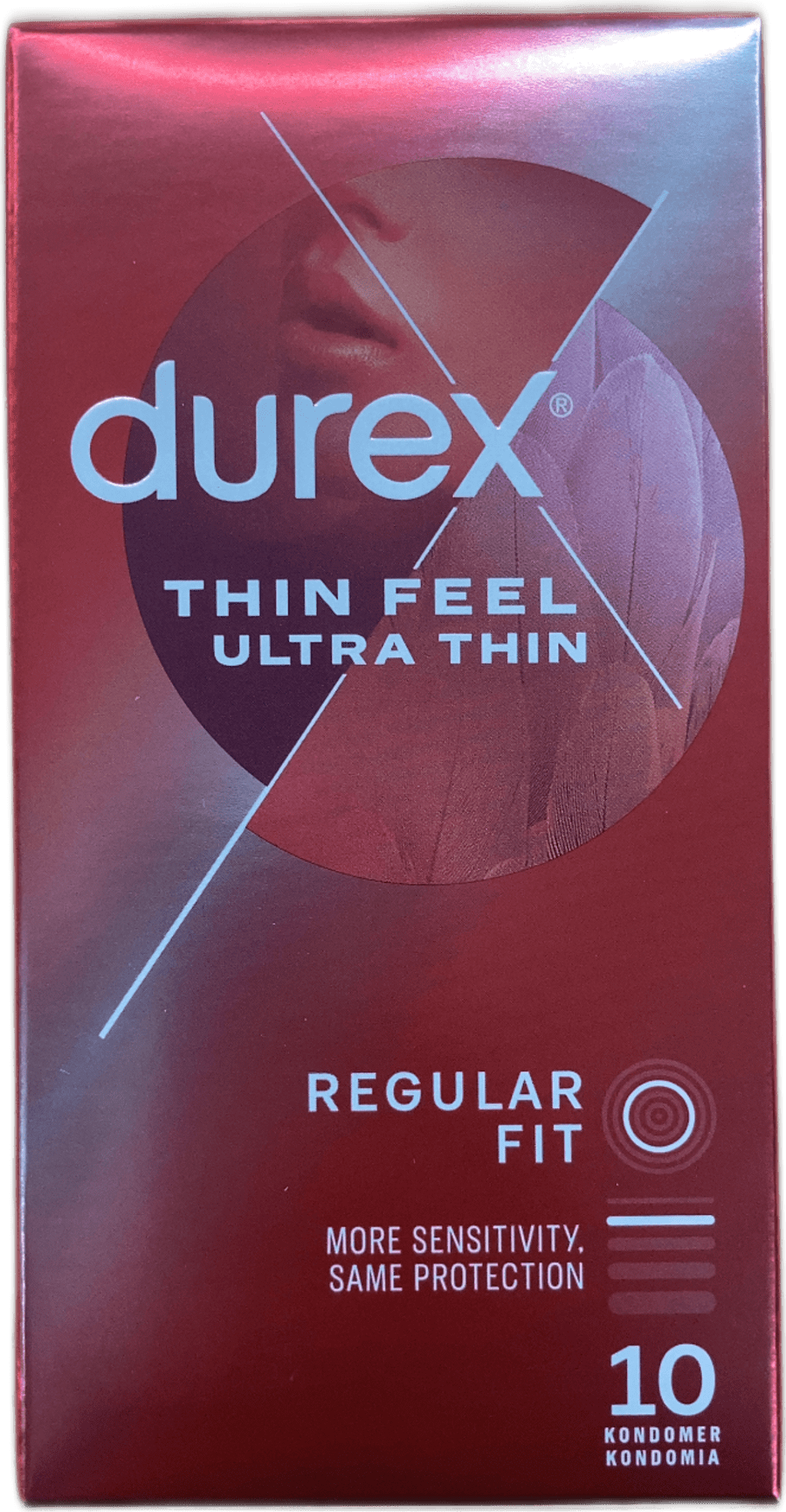 Durex Thin Feel Ultra Thin Regular Fit kondómar 10 stk