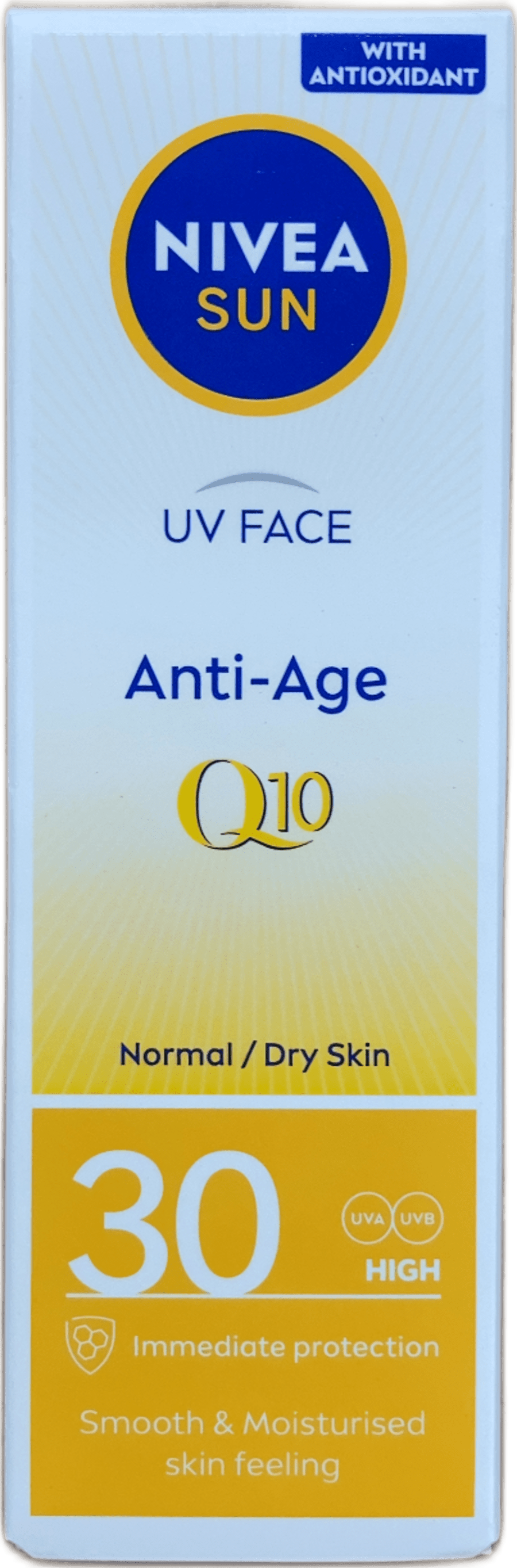 Nivea Sun UV andlits sólarvörn and-öldrun Q10 SPF 30 fyrir venjulega/þurra húð 50 ml