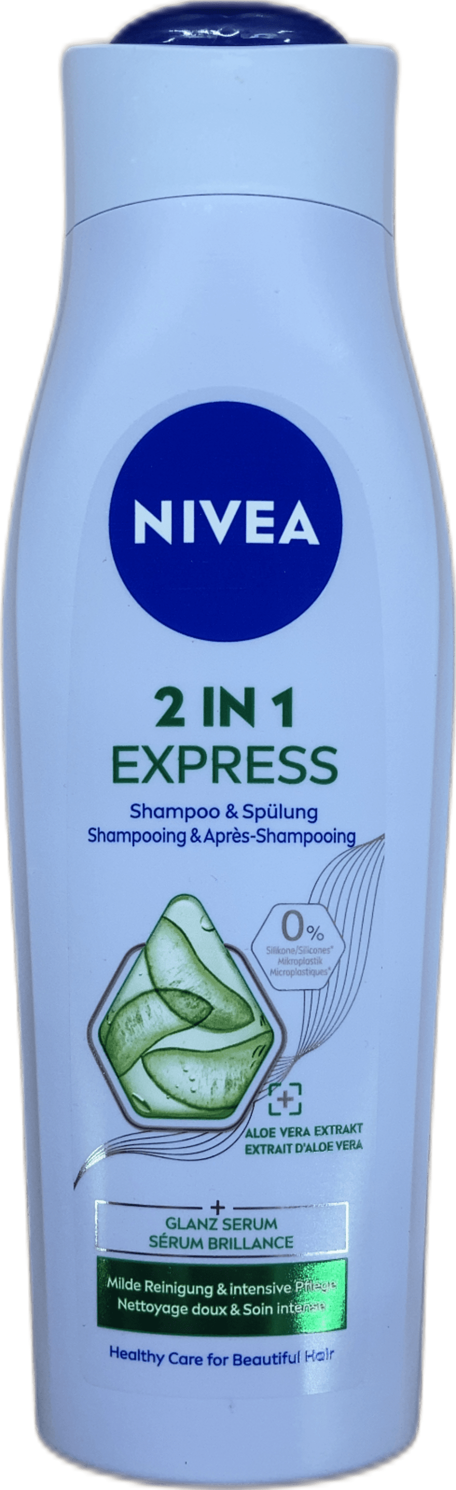 NIVEA 2 í 1 Express sjampó og hárnæring Aloe vera 250 ml