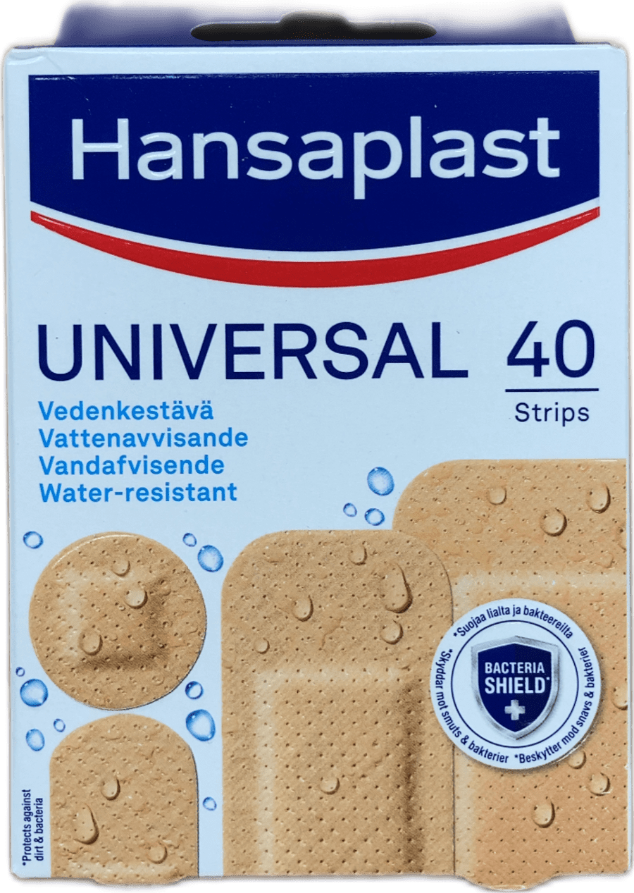Hansaplast Universal vatnsheldir plástrar, 40 stk