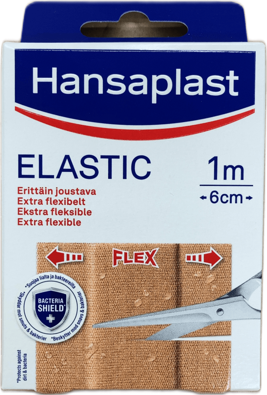 Hansaplast teygjanleg plástursrúlla 1 m x 6 cm