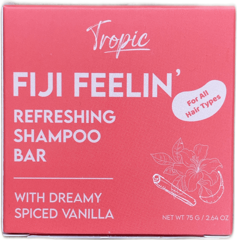 Tropic Fiji Feelin' frískandi sjampóstykki, draumkennd krydduð vanilla 75 g