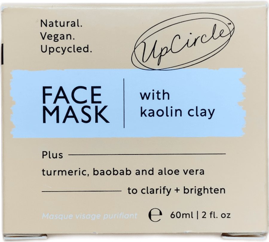 UpCircle andlitsmaska með kaólínleir, túrmerik, baobab og aloe vera 60 ml