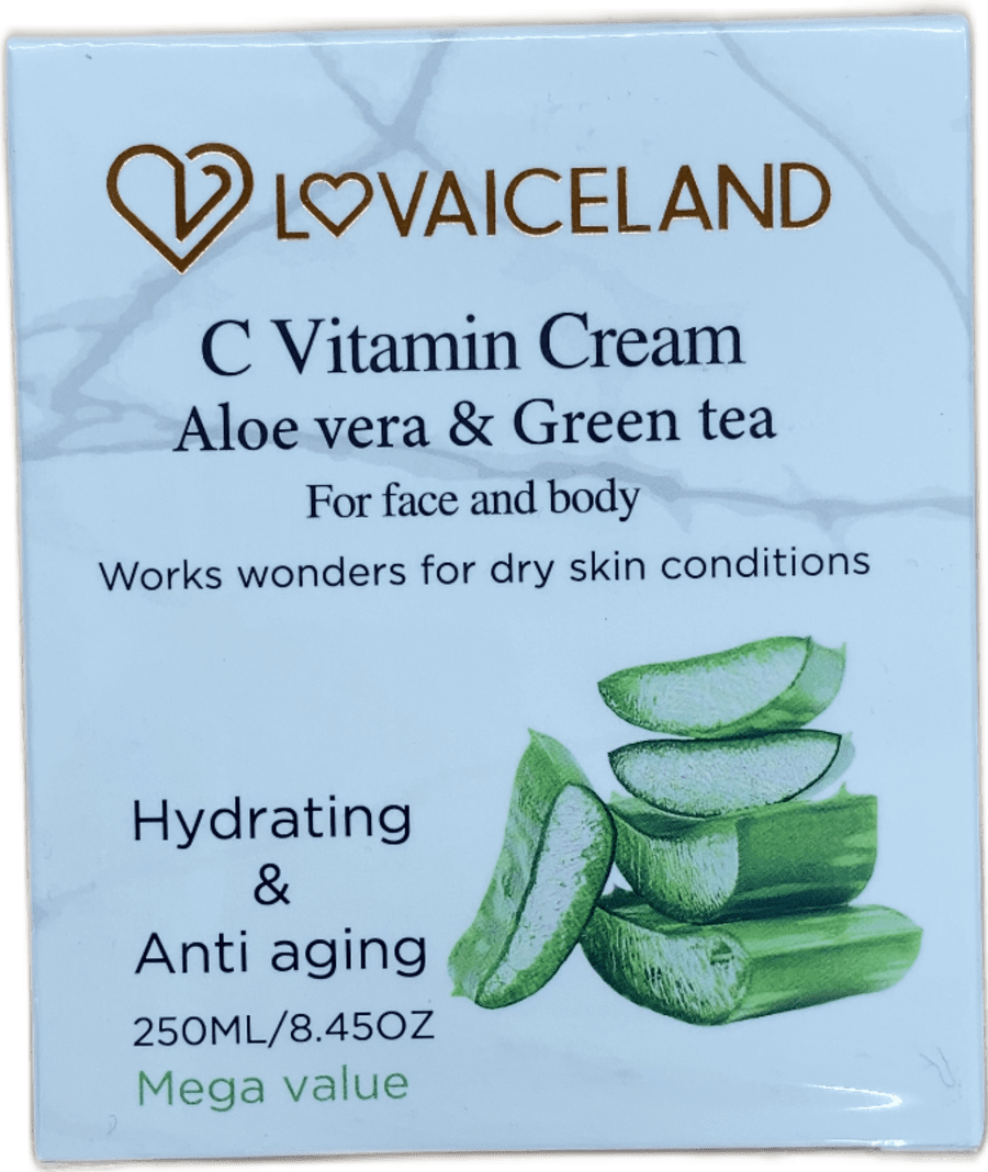 LOVAICELAND C-vítamín krem Aloe Vera & grænt te 250 ml