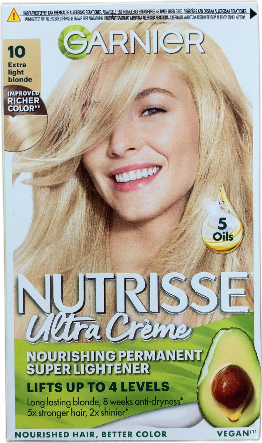 Garnier Nutrisse Ultra Creme Ofurljósari 10 Aukaljós ljósblond 160 ml