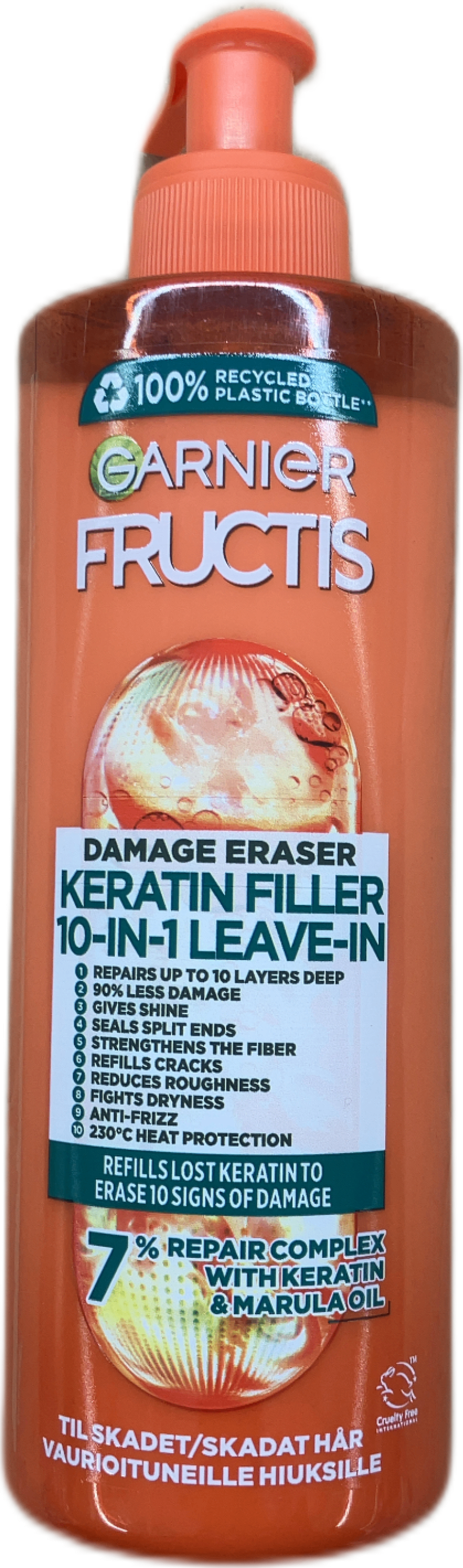 Garnier Fructis Damage Eraser Keratin Filler 10-in-1 Leave-In 400 ml