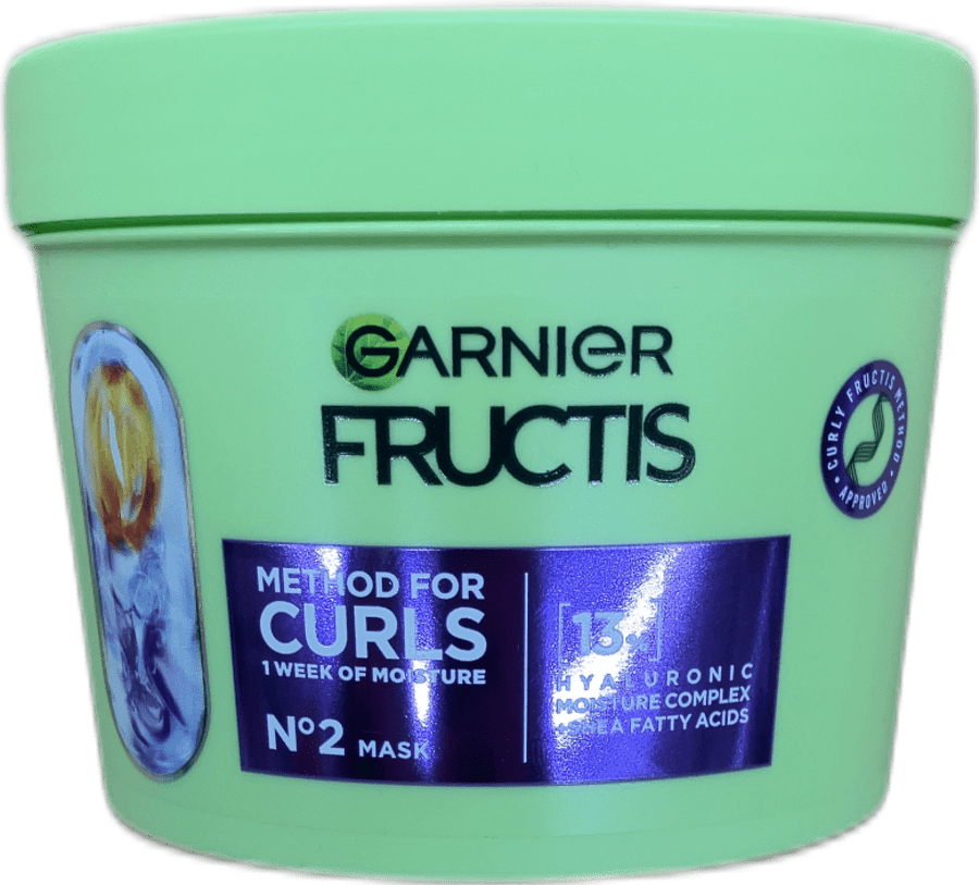 Garnier Fructis Aðferð fyrir krullur nr. 2 Maski Hýalúrón rakasamsetning 370 ml