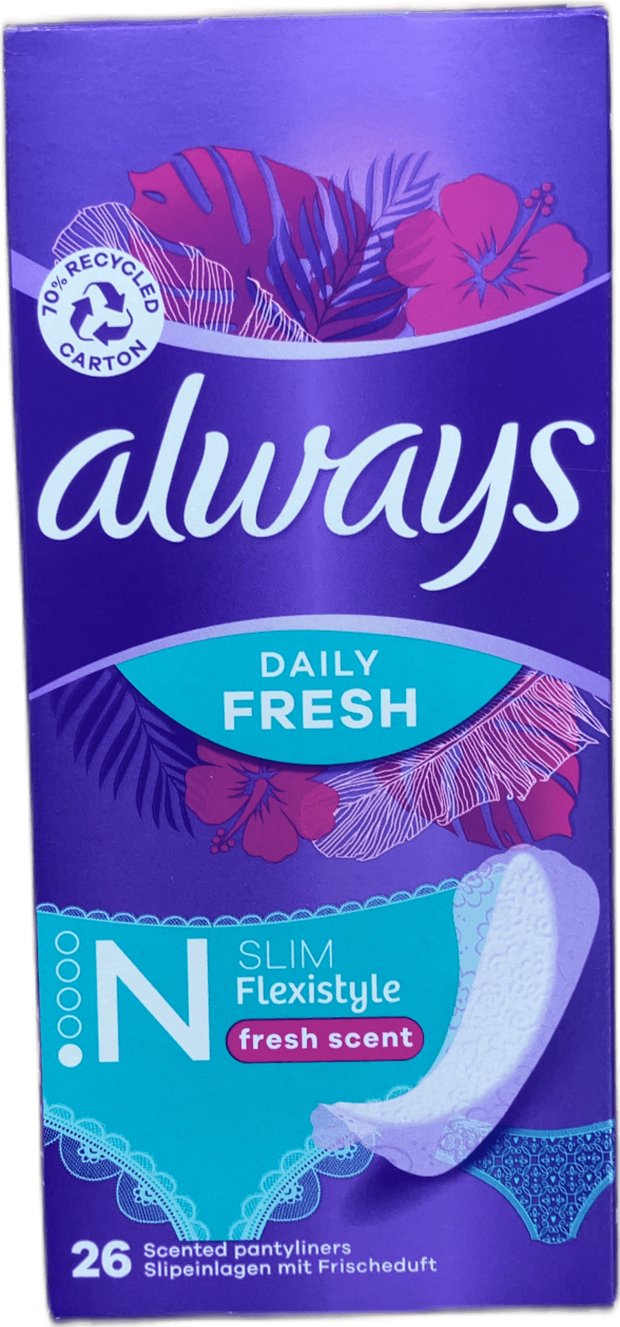Always Daily Fresh Slim Flexistyle ilmandi innlegg, 26 stk