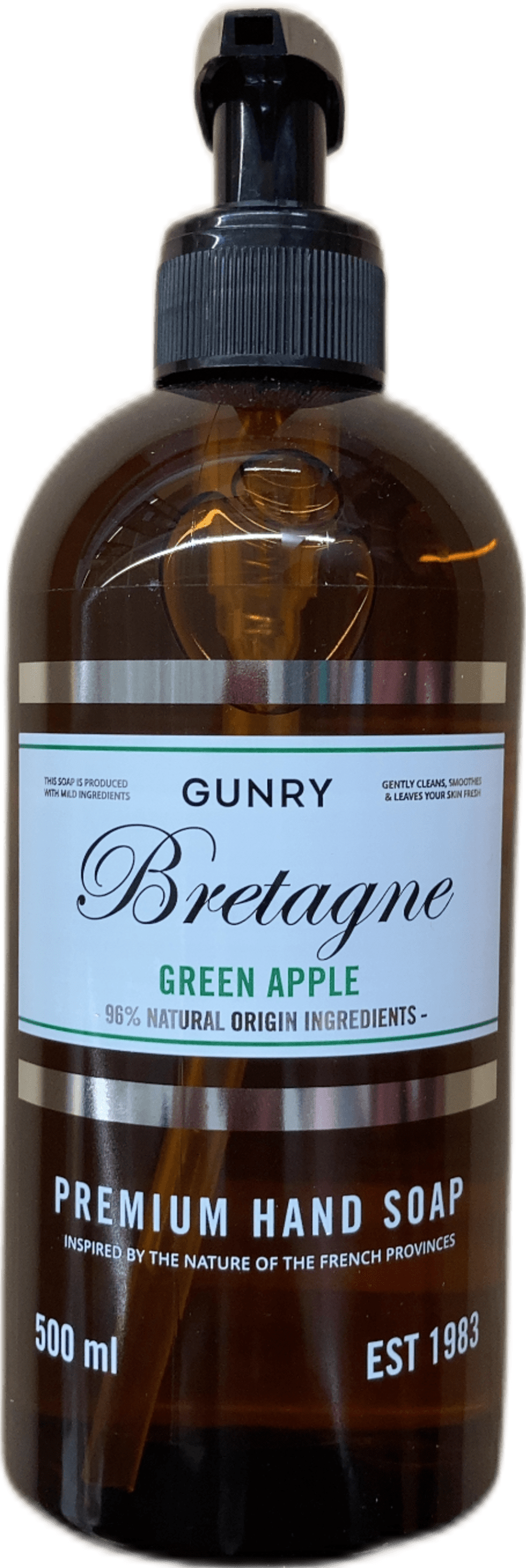 Gunry Bretagne handsápa – grænt epli 500 ml