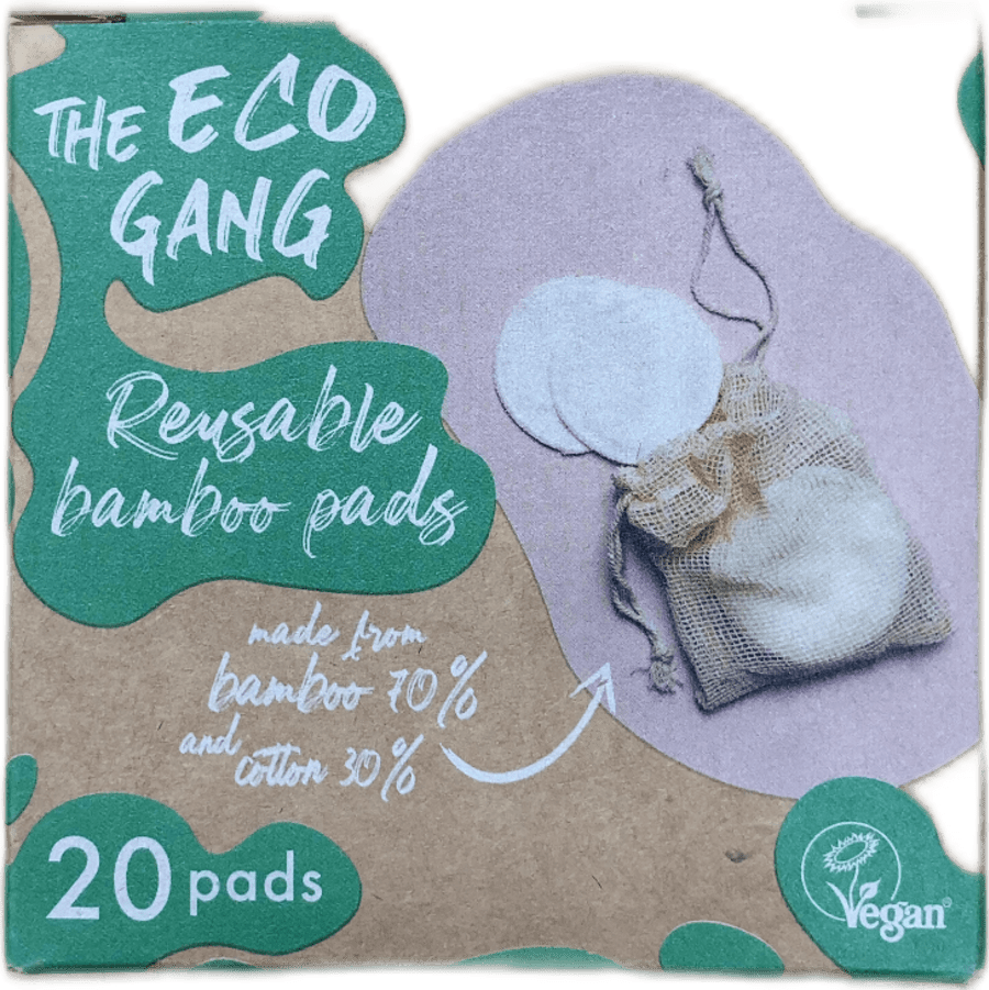 The Eco Gang endurnýtanlegar bambusskífur 20 stk