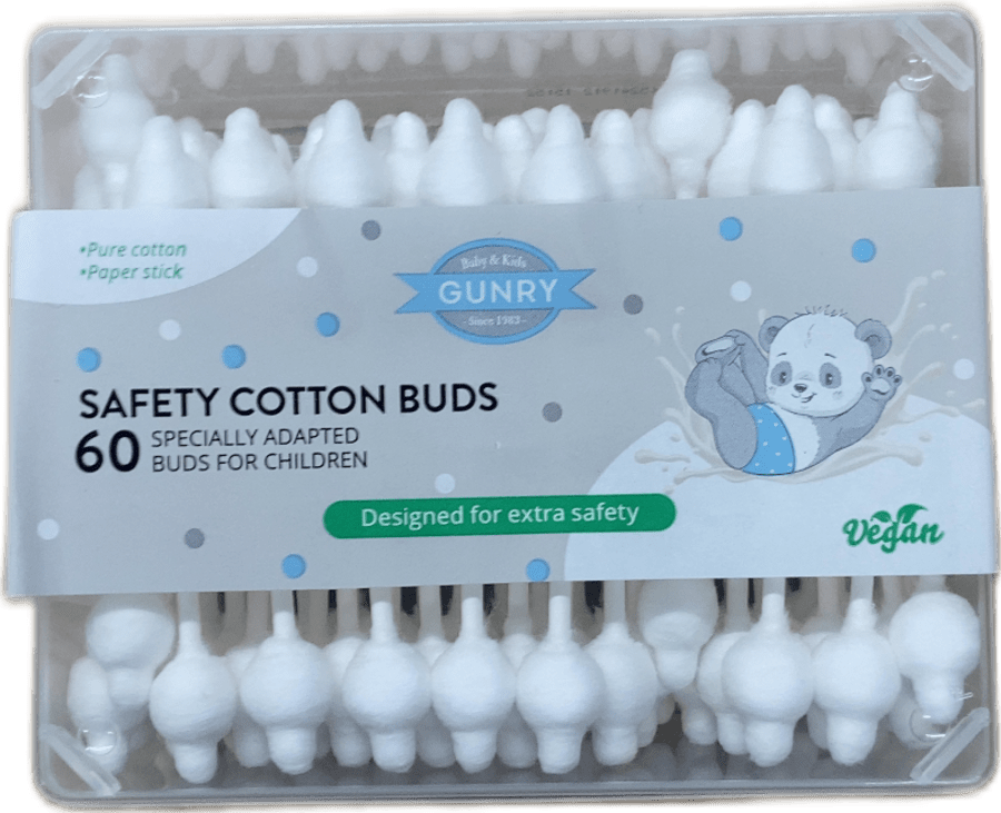 Gunry Baby & Kids öruggir eyrnapinnar, 60 stk