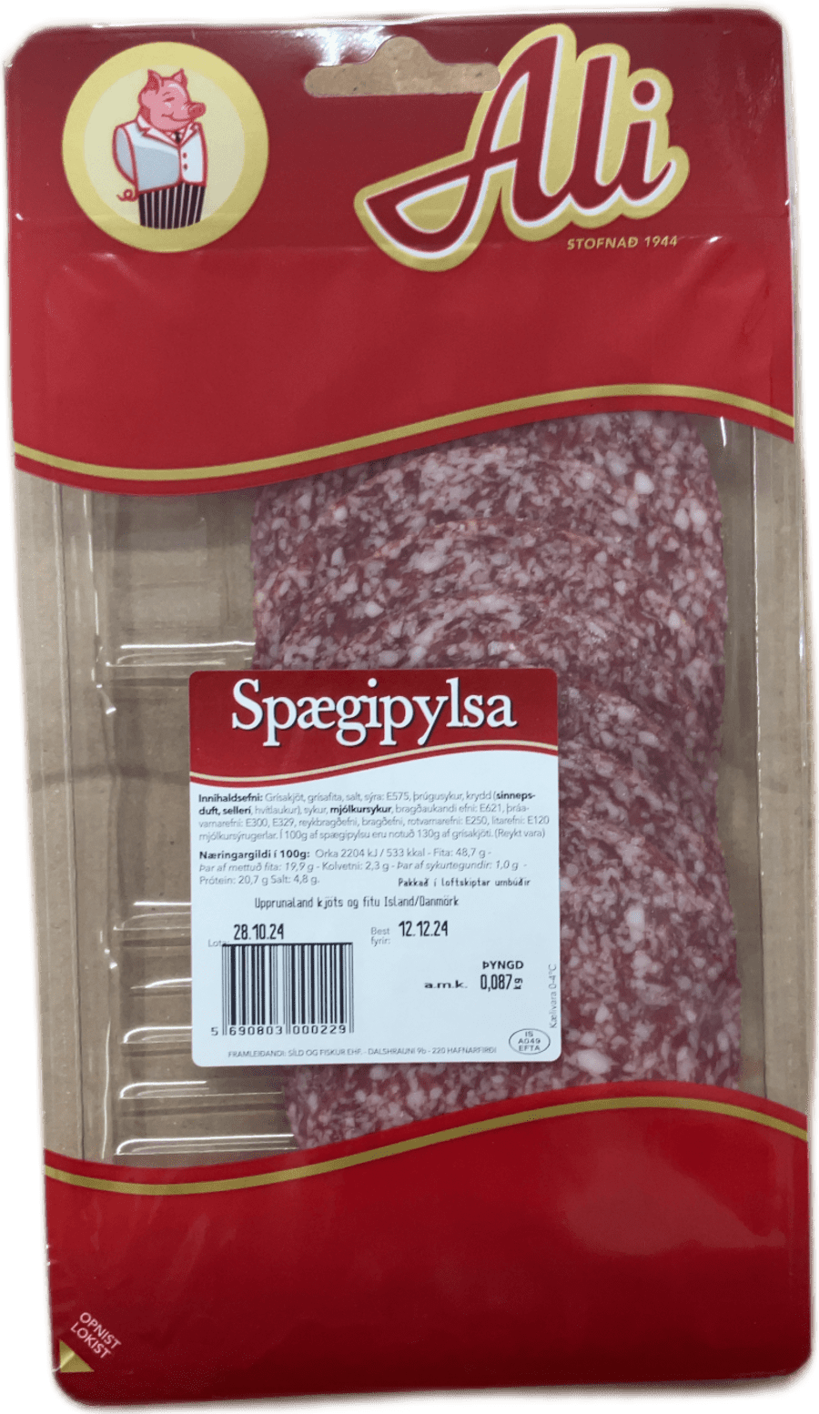 Ali Spægipylsa 87 g