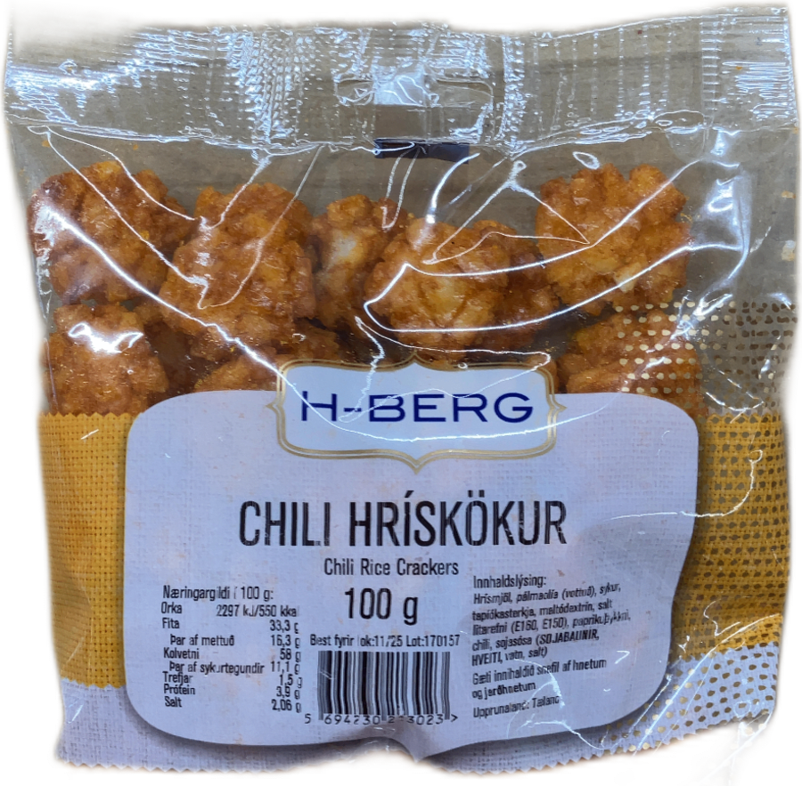 H-Berg chili hrískökur 100 gr