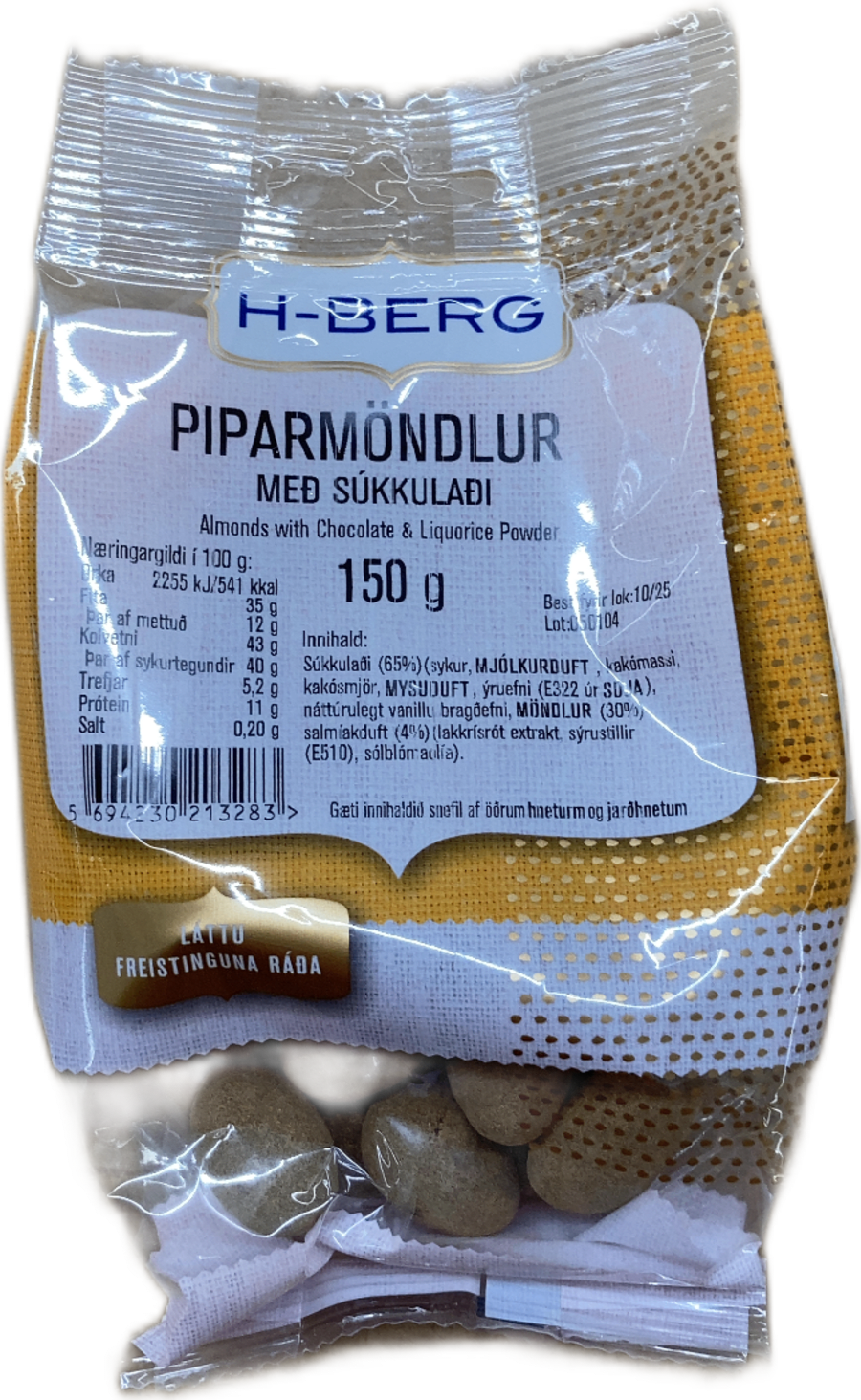 H-Berg piparmöndlur 150 gr