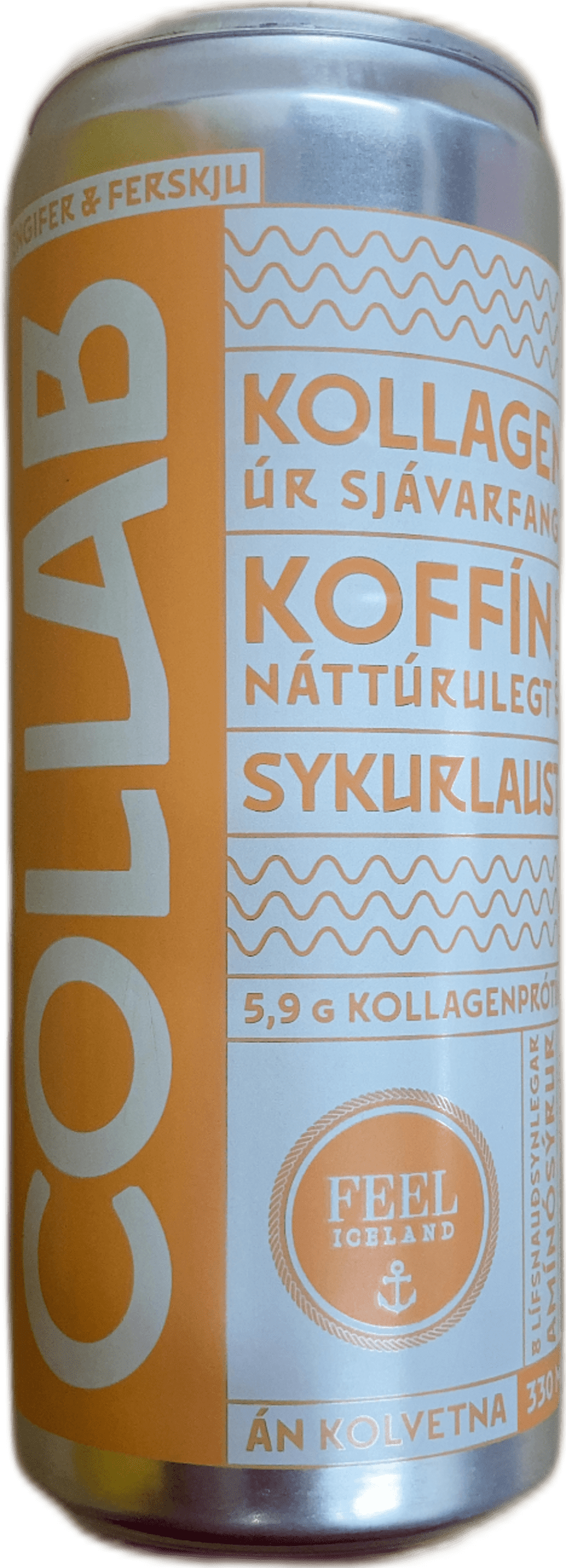 Collab engifer og ferskja 330 ml