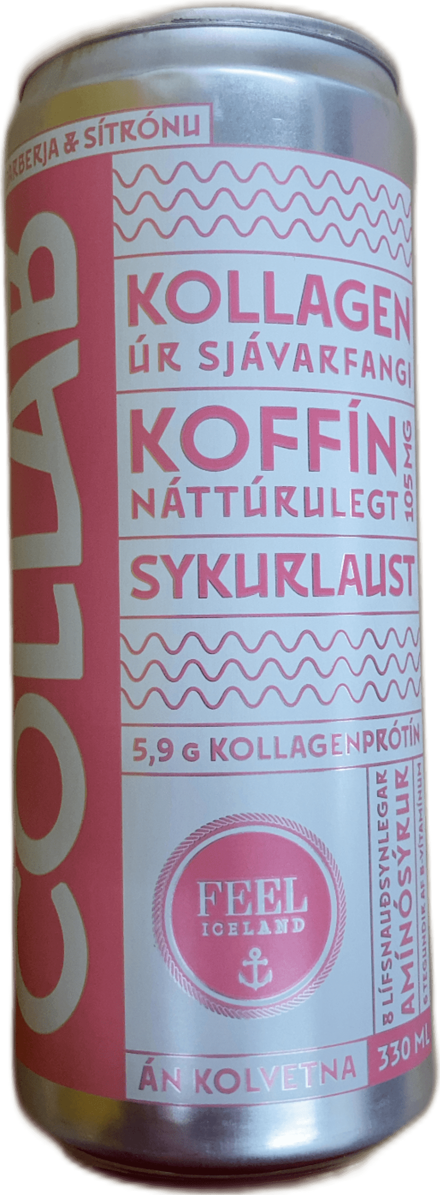 Collab jarðarberja & sítrónu 330 ml