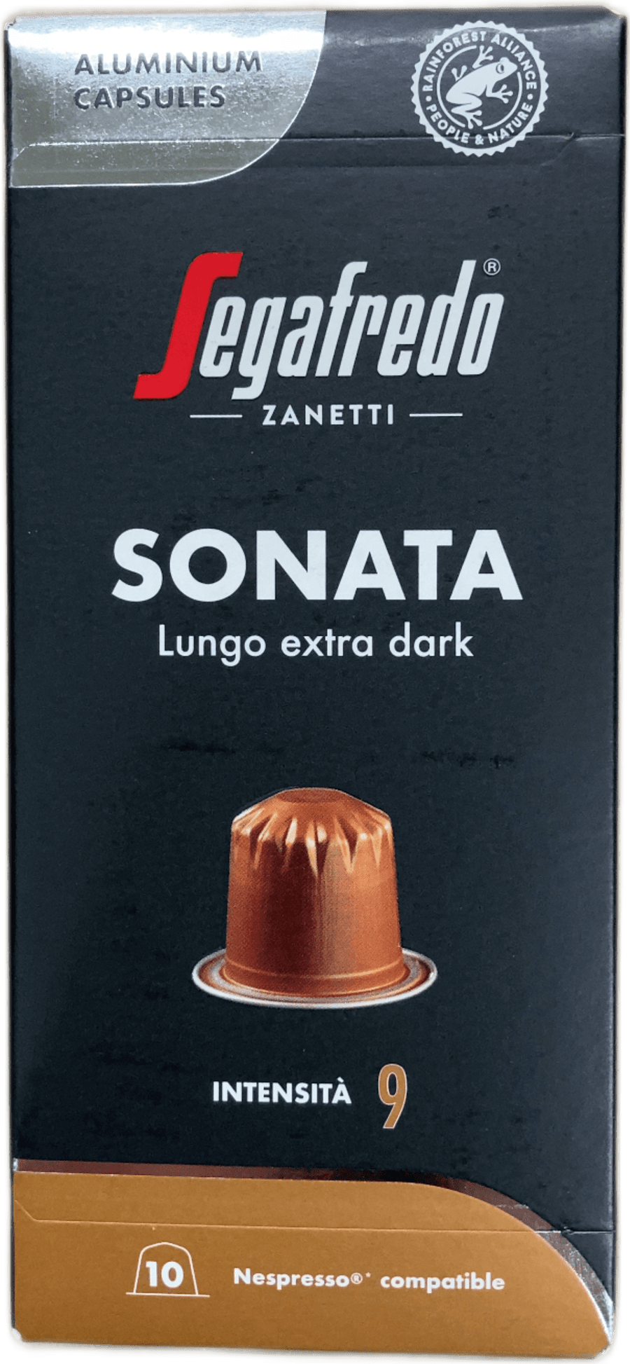 Segafredo sonata extra dark 10 stk