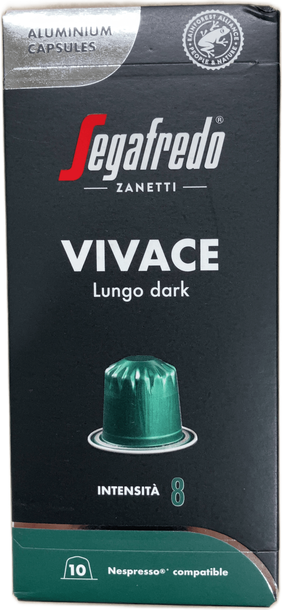 Segafredo vivace lungo dark 10 stk
