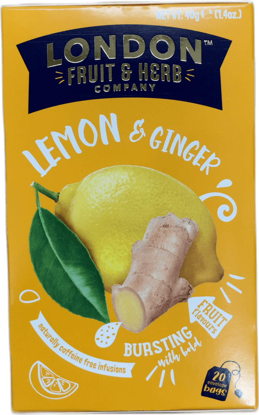 London fruit and herb lemon & ginger 20 stk