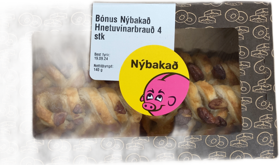 Bónus Nýbakað Hnetuvínarbrauð 4 stk