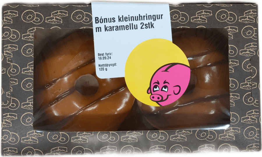 Bónus Kleinuhringur með Karamellu 2 stk