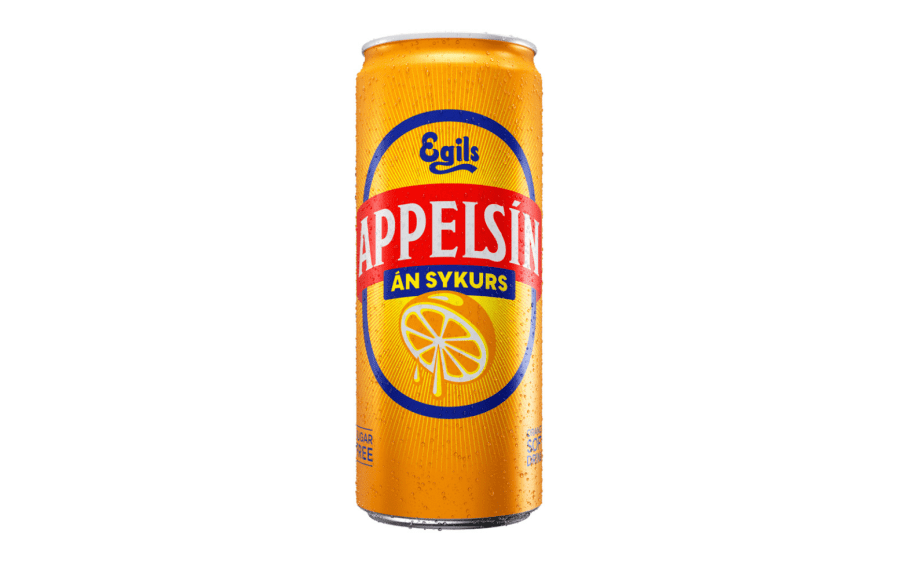 Appelsín sykurlaust 330 ml (Dós)