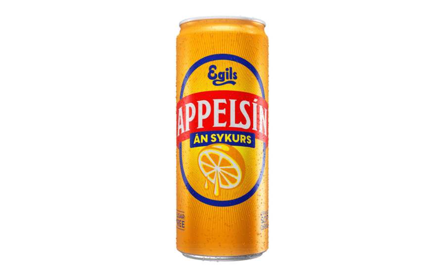 Appelsín sykurlaust 330 ml (dós)