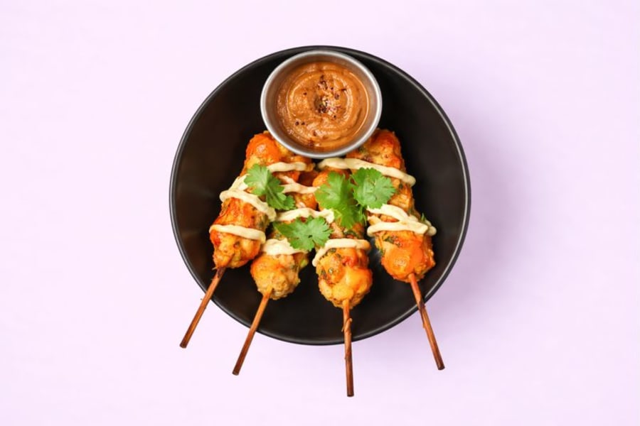 Satay kjúklinga­spjót 5 stk