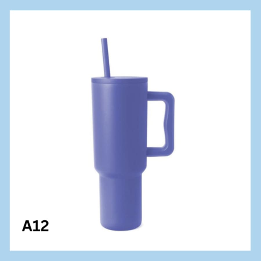 Sérmerktur stálbrúsi með röri 1200ml – 13 litir