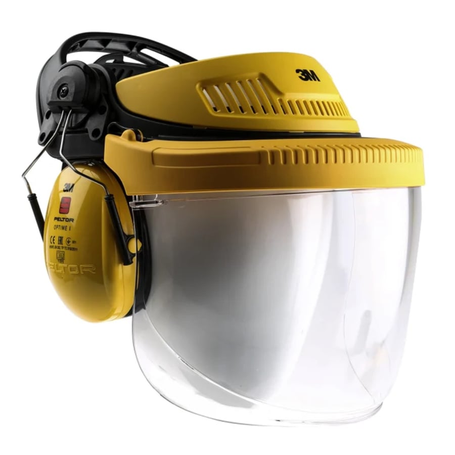 3M Heyrnahlíf og plastskermur