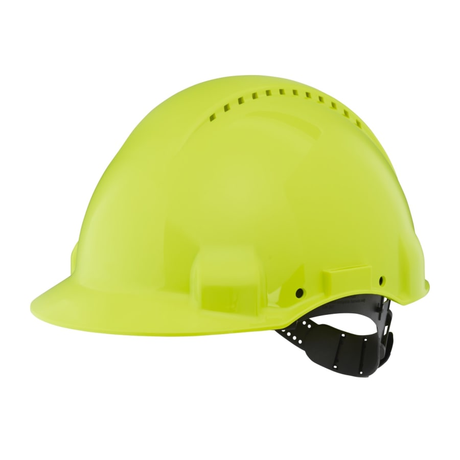 3M Peltor Öryggishjálmur 3000 með stilliskrúfu, HiViz