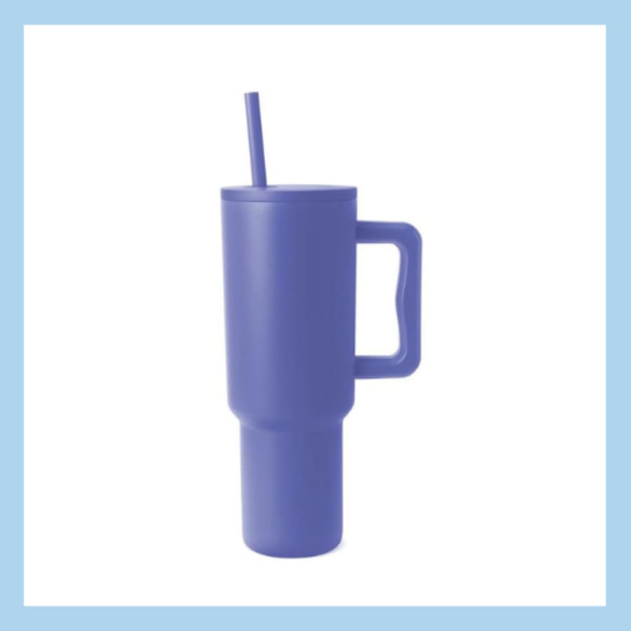 Sérmerktur stálbrúsi með röri 1200ml – 13 litir