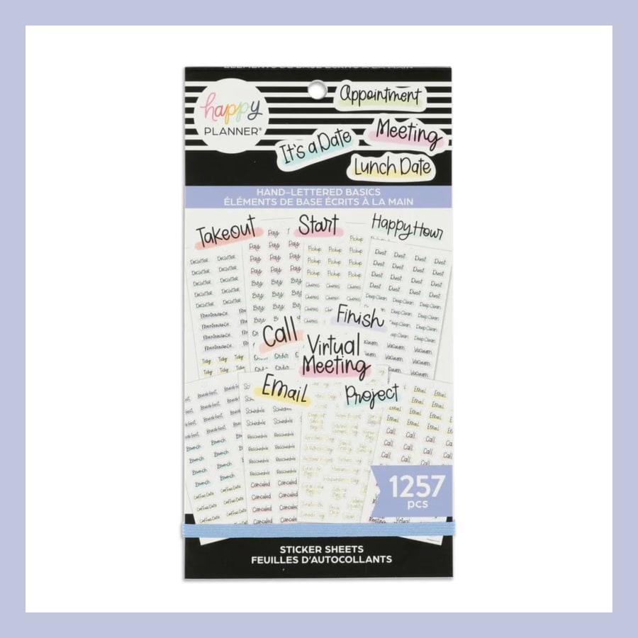The Happy Planner límmiðar – Daglegar áminningar