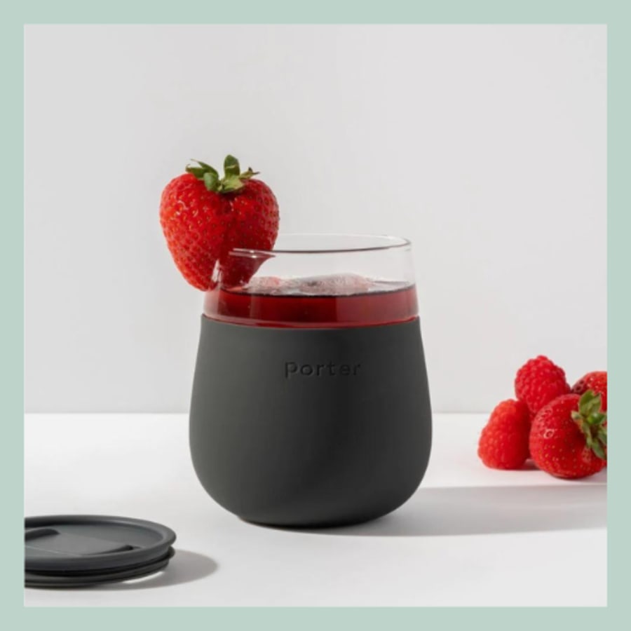 Porter glas með loki – Charcoal