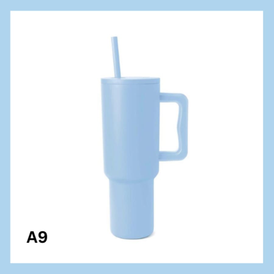 Sérmerktur stálbrúsi með röri 1200ml – 13 litir