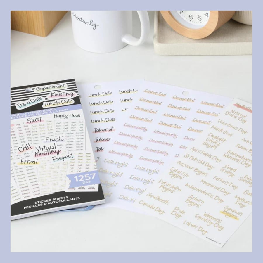 The Happy Planner límmiðar – Daglegar áminningar