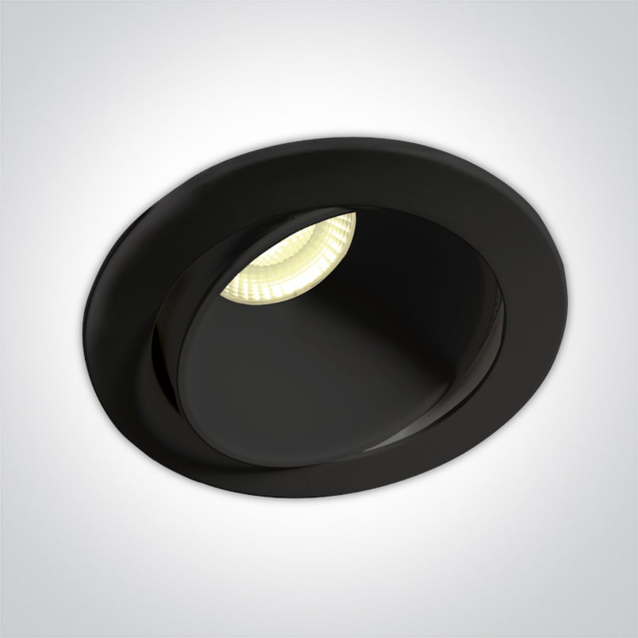 8w dark light stillanlegt svart