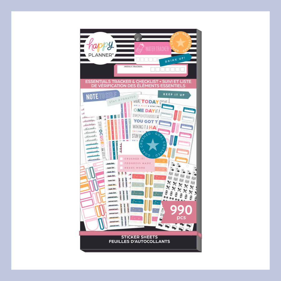 The Happy Planner límmiðar – Tékklistar og venjur