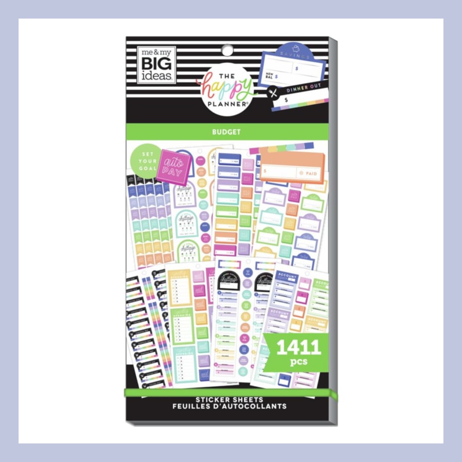 The Happy Planner límmiðar – Fjármál og sparnaður