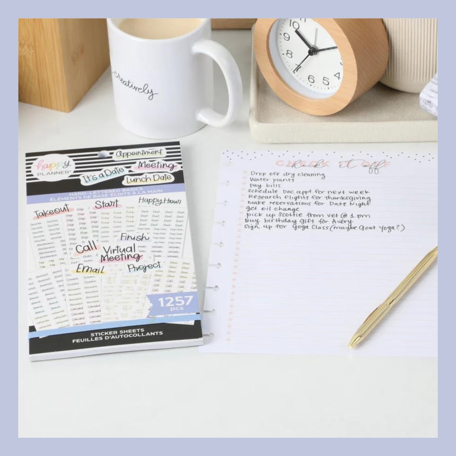 The Happy Planner límmiðar – Daglegar áminningar
