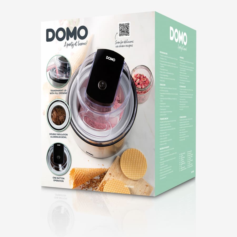 Ísgerðarvél Domo Stál 2 lítra