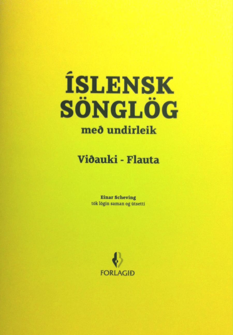 Íslensk sönglög – viðauki, flauta