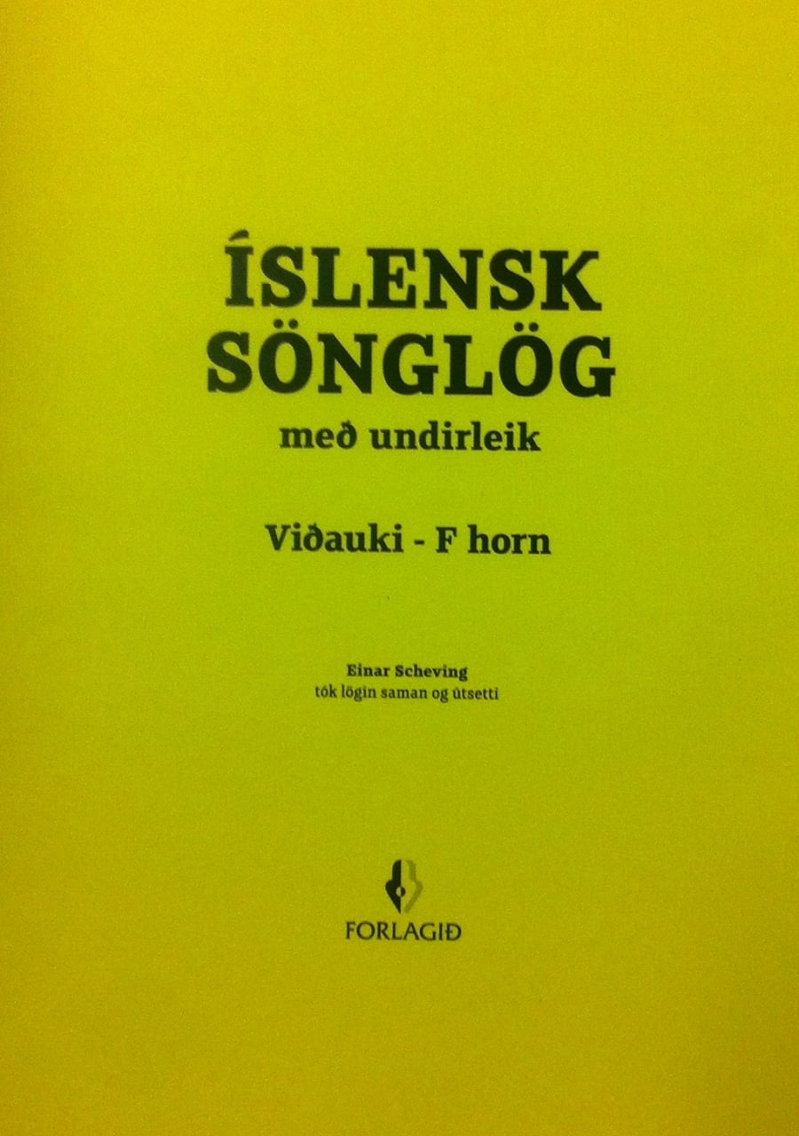 Íslensk sönglög – viðauki, franskt horn