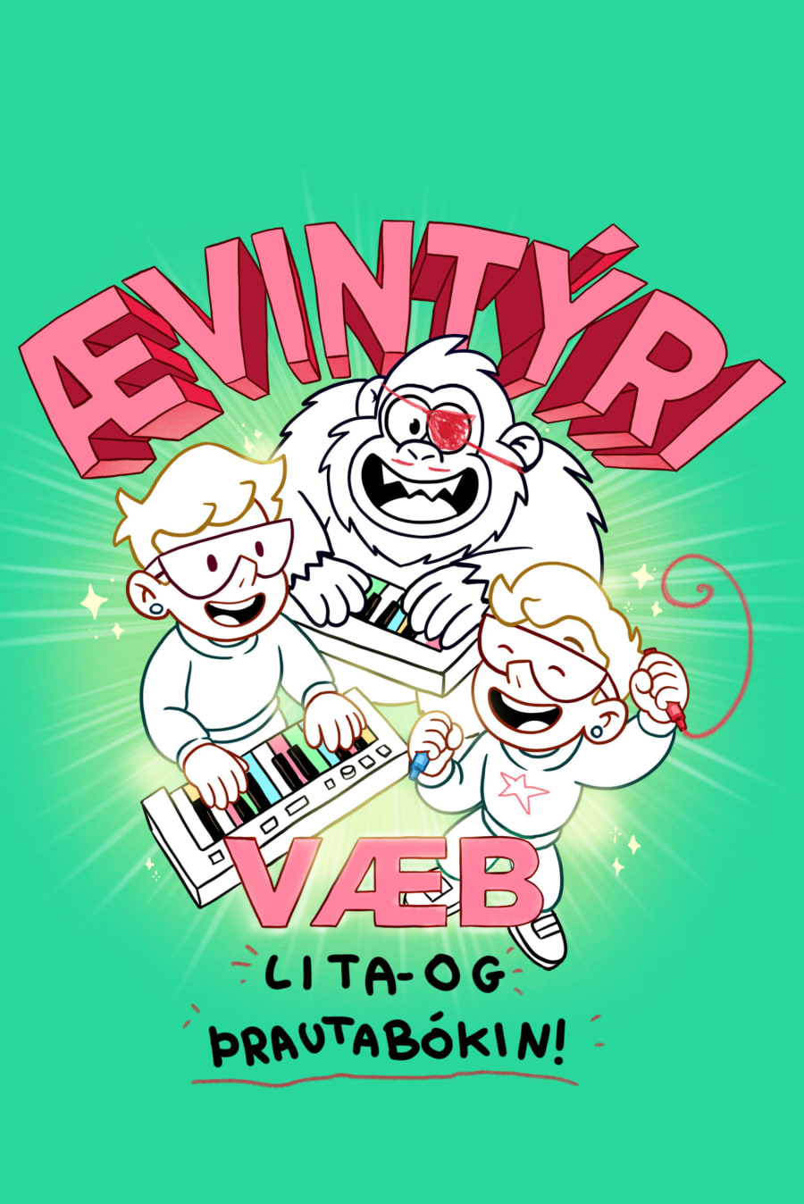 Ævintýri Væb: Lita- og þrautabókin!
