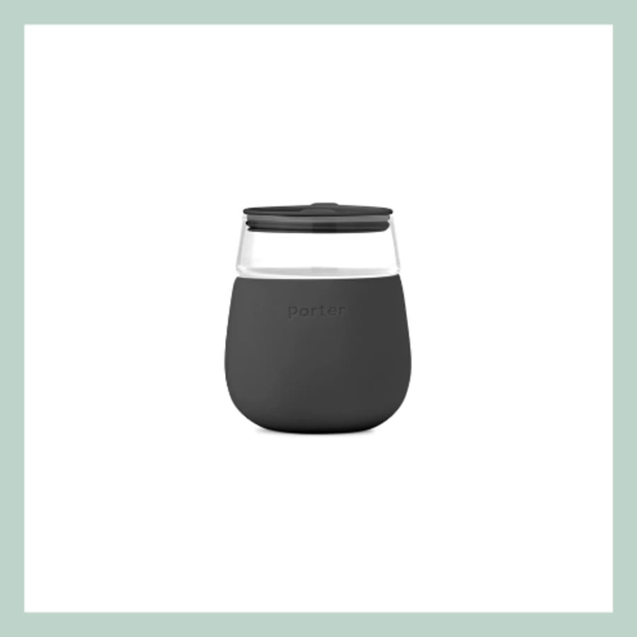 Porter glas með loki – Charcoal